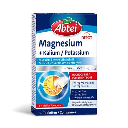 Abtei Magnesium Kalium Depot Tablette St Ck Sw