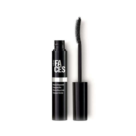 Máscara para Cílios preto Alongamento Pump 7ml Faces Natura Máscara e