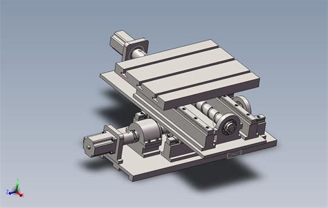 数控车床进给系统三维装配图solidworks 2014模型图纸下载 懒石网