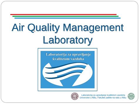 PDF Air Quality Management Laboratory UNIVERZITET Kvalitetom