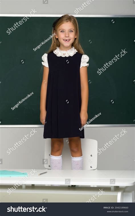Smiling Blonde Female Student School Uniform Stock Photo Shutterstock