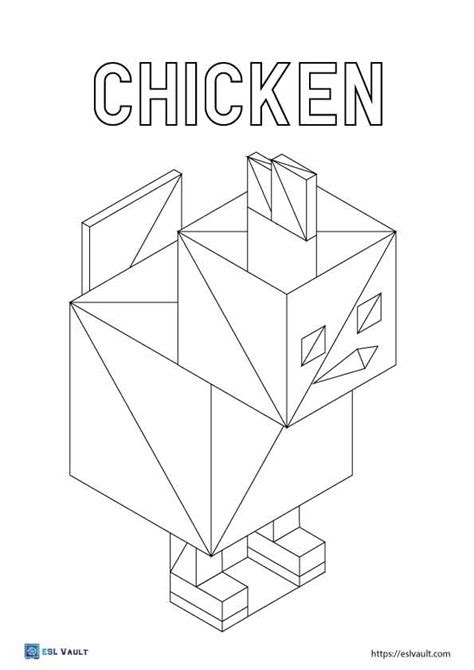 12 free printable Minecraft animal coloring pages - ESL Vault