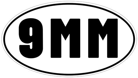 9mm Ammo Vinyl Decal For Car Truck Window Or Laptop Military Decals Of America