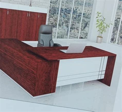 Engineered Wood L Shaped Executive Office Table, With Storage at Rs ...