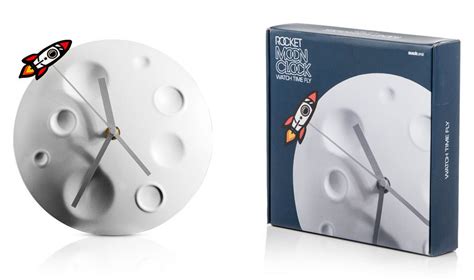 Rocket Moon Wall Clock Gadget Flow