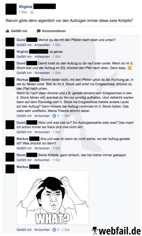 Das Geheimnis der Aufzüge Facebook Fail des Tages 07 07 2017