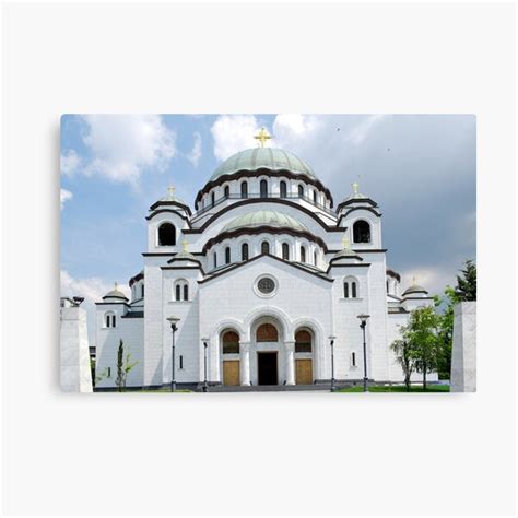 Sveti Sava Orthodox Church Belgrade Serbia Canvas Print For Sale By