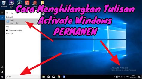 Cara Menghilangkan Tulisan Activate Windows YouTube