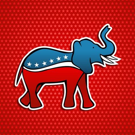 Republican party elephant sketch — Stock Vector © lhfgraphics #13977007