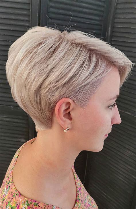 Icy Blonde Long Pixie With Undercut For A Polished First Chop