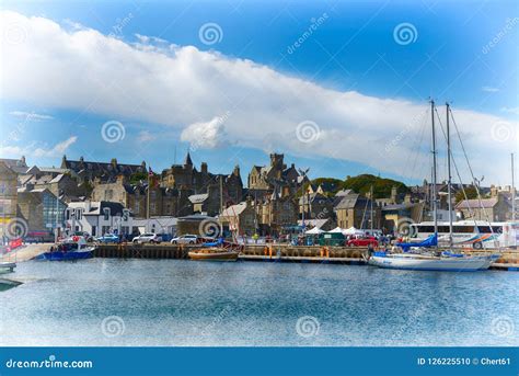 View Of Lerwick Port Shetland Islands Scotland Editorial Image