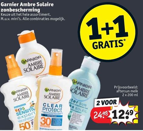 Garnier Ambre Solaire Zonbescherming Aanbieding Bij Kruidvat