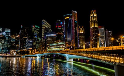 Singapore at Night Wallpapers - 4k, HD Singapore at Night Backgrounds ...