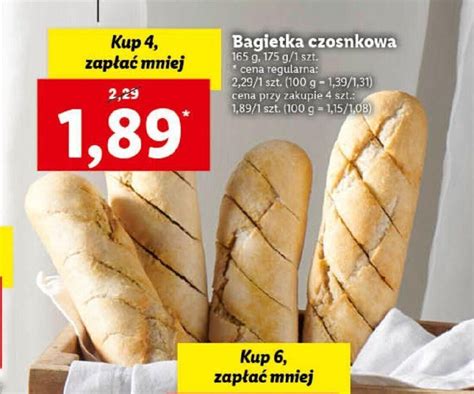 Promocja Bagietka Czosnkowa G W Lidl