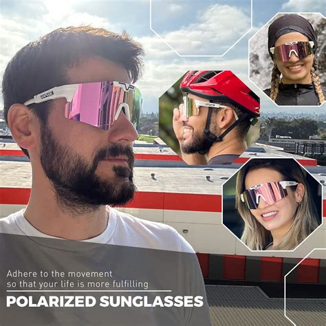 Kapvoe Polarized Cycling Sunglasses Uv400 Protection For Men Women