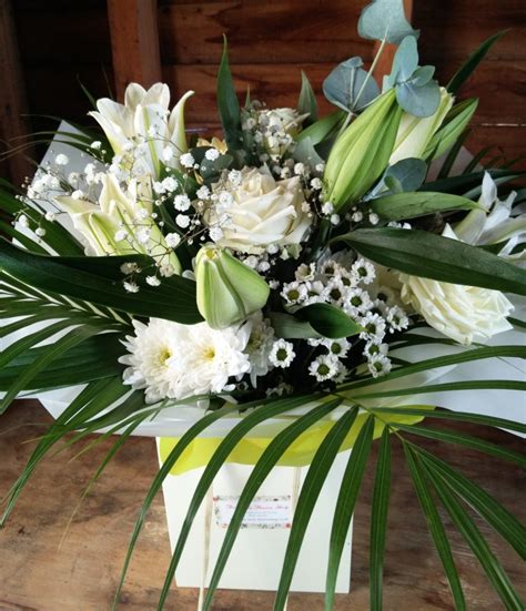 White Rose and Lily Bouquet | The Little Flower Shop | Flower Delivery UK