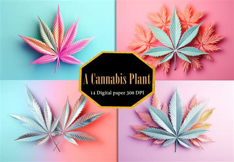 Cannabis Colorful Leaf Graphic by Design Station · Creative Fabrica