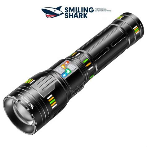 Smiling Shark Sd Super Bright Flashlight Led M Lumens