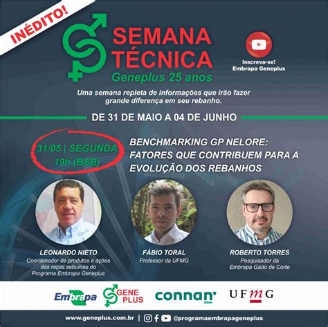 Programa Embrapa Geneplus inaugura Semana Técnica na próxima segunda