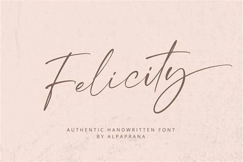 Felicity Font Alpaprana Fontspace