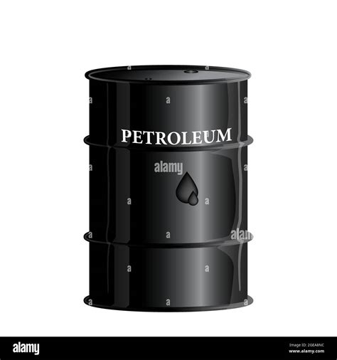 Barrel Of Petroleum Vector Illustration On A White Background Stock