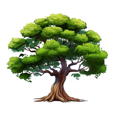 Tree Png Cartoon Tree, Tree Clipart, Cartoon Clipart, Tree Png PNG ...