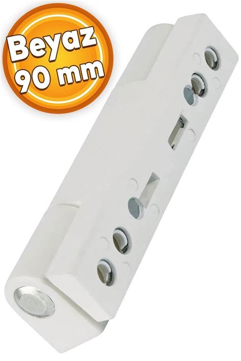 Badem10 Pvc Pimapen Pencere Kapı Menteşesi 90 Mm Sac Destekli Beyaz