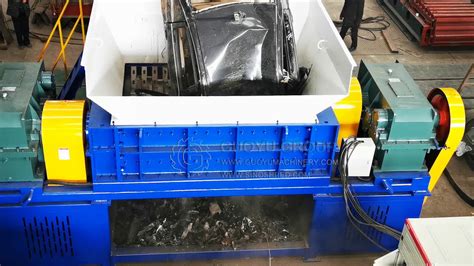 Model Double Shaft Metal Shredder Youtube