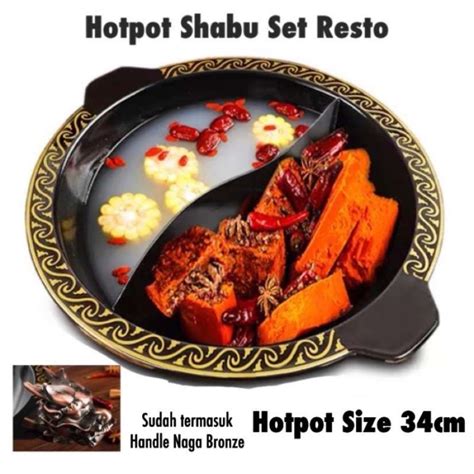 Promo Panci Hotpot Shabu Shabu Ala Restoran Hot Pot Diskon Cm Bronze Diskon Di Seller