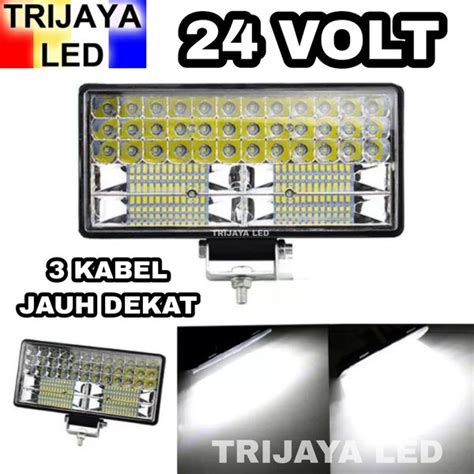 Jual Lampu Tembak Sorot 24 Volt LED CWL 84 Mata CREE Truk Bus Canter