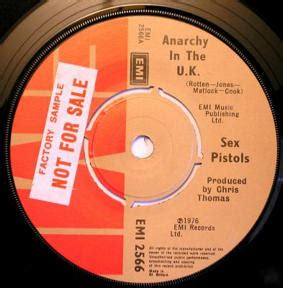 God Save The Sex Pistols Anarchy In The Uk United Kingdom Factory Sample