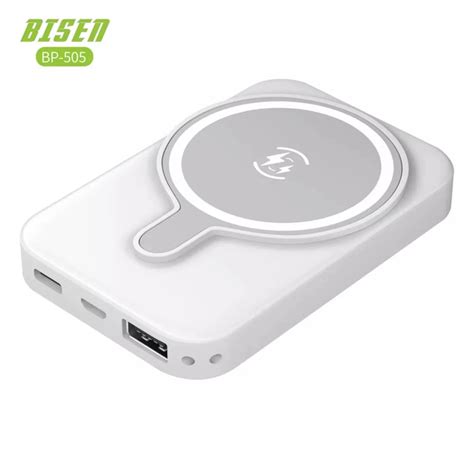 ORIGINAL BISEN BP 515 WIRELESS MAGNETIC FAST CHARGING 5600MAH Both