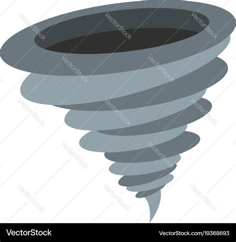 Hurricane Icon Flat Style Royalty Free Vector Image