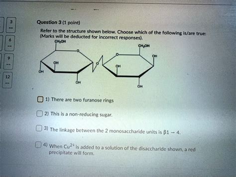 Question Point Refer To The Structure Shown Below Choose Which