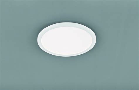 Trio Lighting Camillus Plafoniera Led Tonda Metallo Bianco Opaco Con