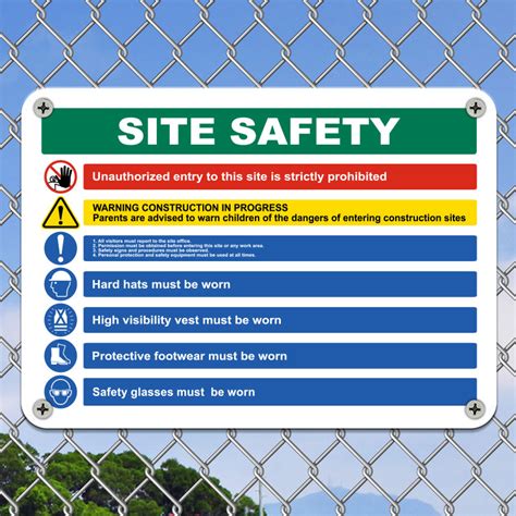 Site Safety Rules PPE Required Sign Save 10 Instantly