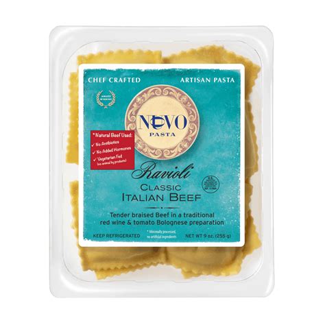 Classic Italian Beef Ravioli Nuovo Pasta