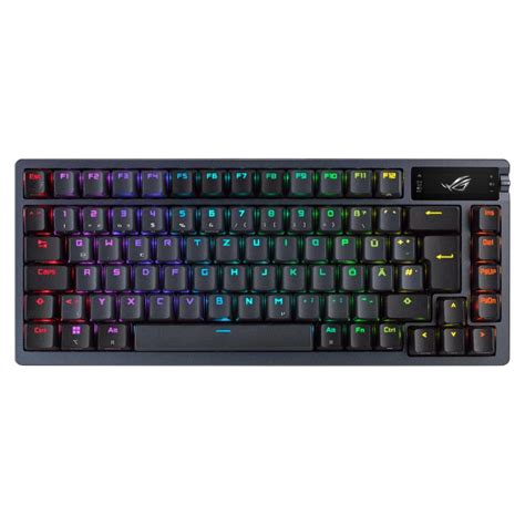 ASUS ROG Azoth keyboard USB + RF Wireless + Bluetooth QWERTY Black ...