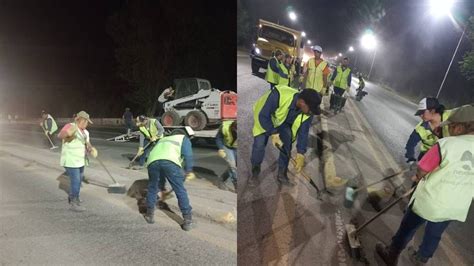 Se realizó un importante operativo de limpieza nocturna de la Avenida