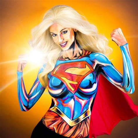 Woman Paints Stunning Superhero Costumes On Her Naked Body My XXX Hot Girl
