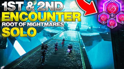 Warlock Root Of Nightmares St And Nd Encounter Solo Youtube