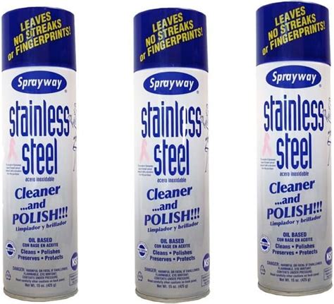 Sprayway Stainless Steel Cleaner Pk Oz Cans Walmart