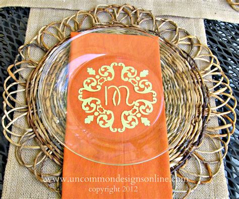 Diy Monogrammed Plates