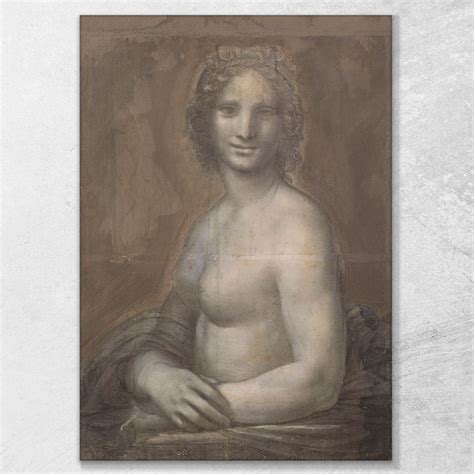 The Naked Mona Lisa Leonardo Da Vinci Canvas Print