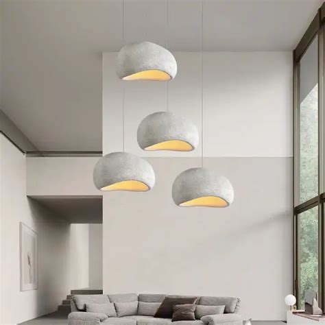 Japanese Wabi Sabi Chandelier Modern Minimalist Dining Room Living Room