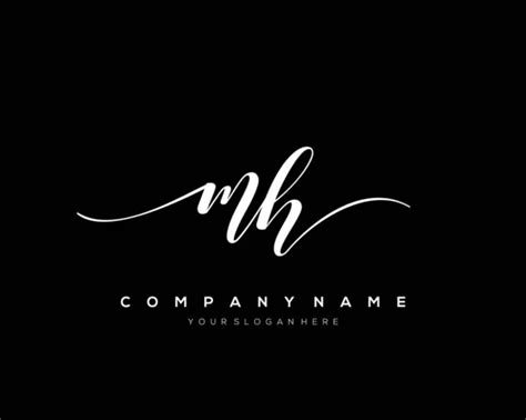 Mh logo imágenes de stock de arte vectorial Depositphotos