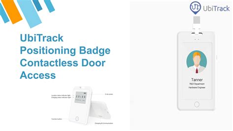 Smart Positioning Badge With Screen | Contactless Door Access by