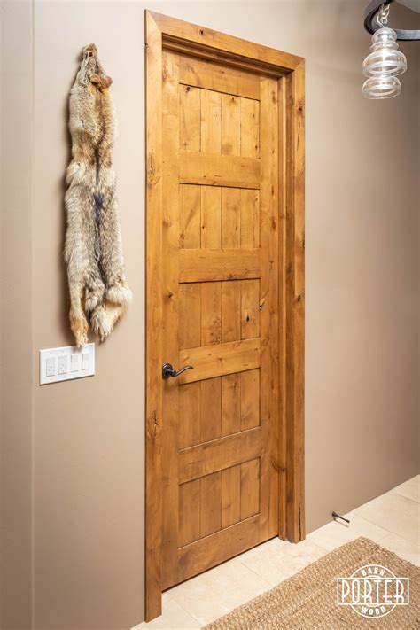 Panel Knotty Alder Interior Doors Porter Barn Wood