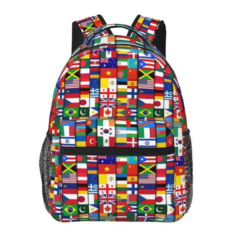 Mochila Informal De 60 Banderas De Los Pa Ses Del Mundo Regalo