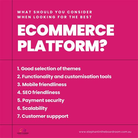 Best Ecommerce Platforms In 2023 Elephant